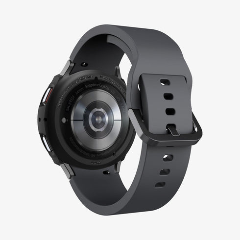 ACS06394 - Galaxy Watch 6 Classic (47mm) Case Liquid Air in matte black showing the front